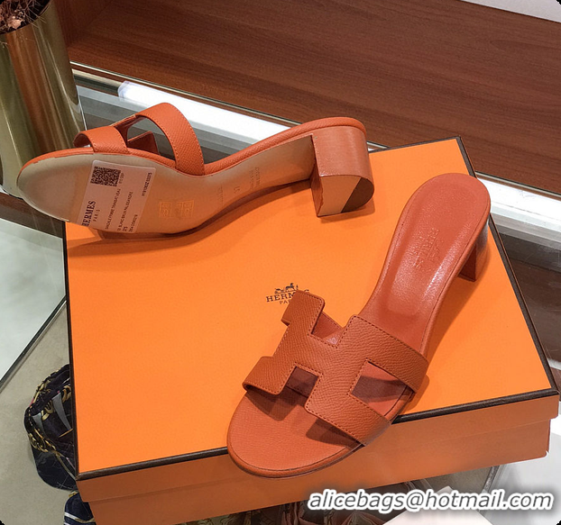 Low Cost Hermes Sandals In Orange 60702304