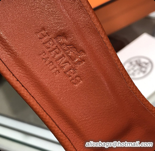 Low Cost Hermes Sandals In Orange 60702304