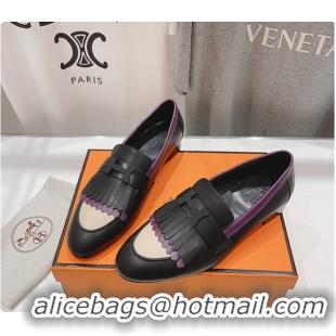 Best Price Hermes Kelly Royal Loafer Black 60702305
