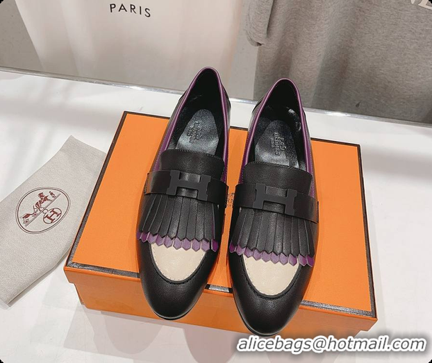 Best Price Hermes Kelly Royal Loafer Black 60702305