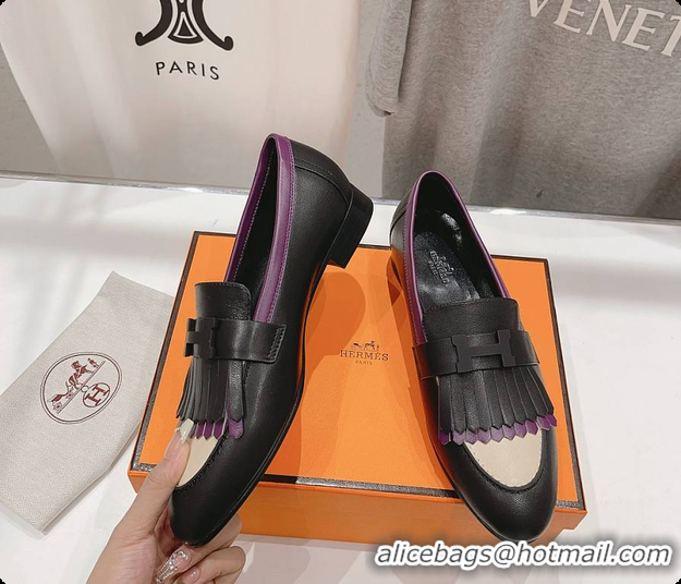 Best Price Hermes Kelly Royal Loafer Black 60702305