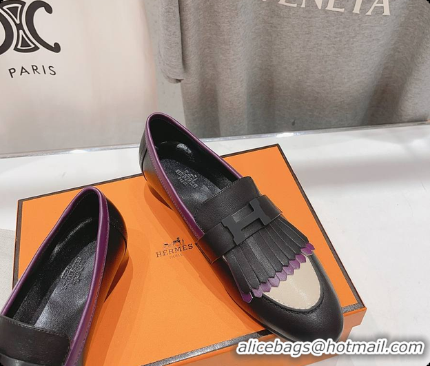 Best Price Hermes Kelly Royal Loafer Black 60702305
