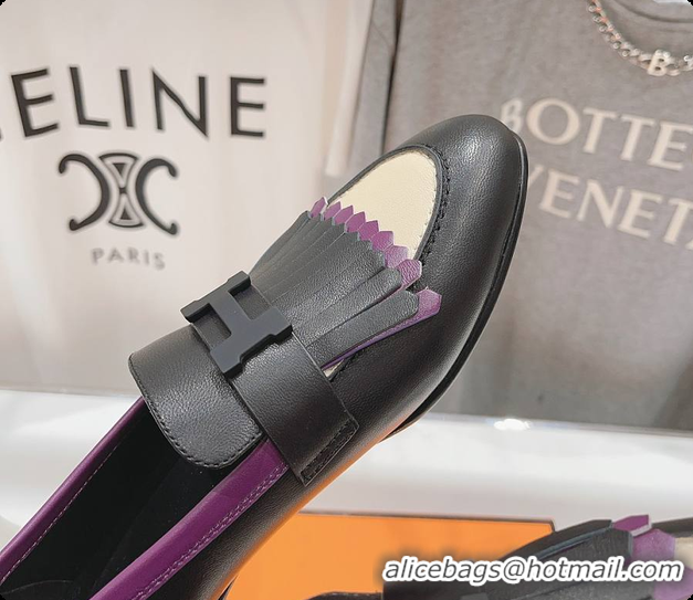 Best Price Hermes Kelly Royal Loafer Black 60702305