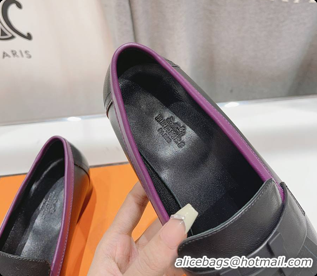 Best Price Hermes Kelly Royal Loafer Black 60702305