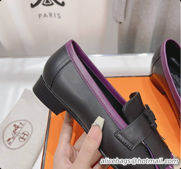Best Price Hermes Kelly Royal Loafer Black 60702305