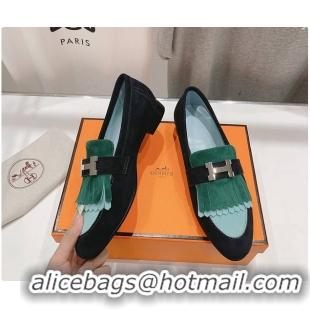 Good Quality Hermes Kelly Royal Loafer Green 60702305