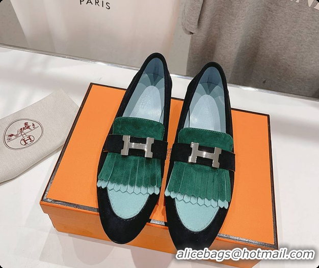 Good Quality Hermes Kelly Royal Loafer Green 60702305