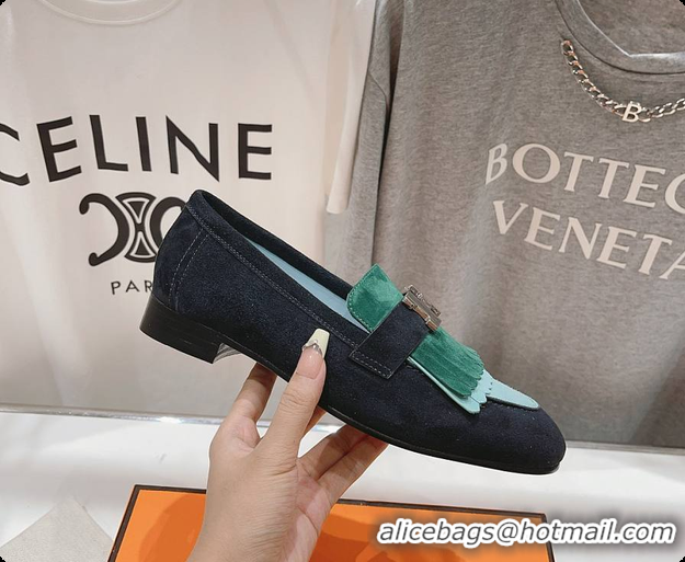 Good Quality Hermes Kelly Royal Loafer Green 60702305
