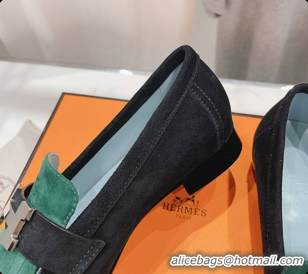 Good Quality Hermes Kelly Royal Loafer Green 60702305