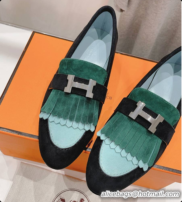 Good Quality Hermes Kelly Royal Loafer Green 60702305