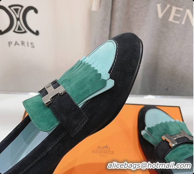 Good Quality Hermes Kelly Royal Loafer Green 60702305