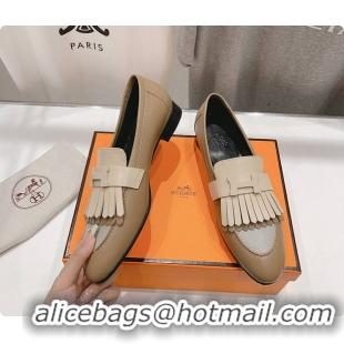 Cheap Price Hermes Kelly Royal Loafer Beige 60702305