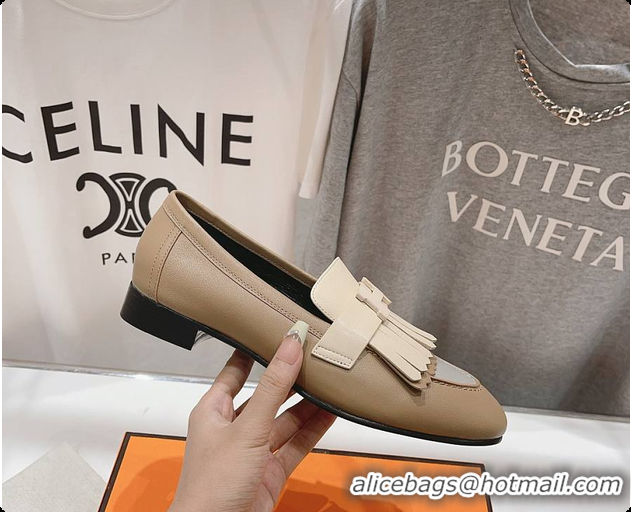 Cheap Price Hermes Kelly Royal Loafer Beige 60702305