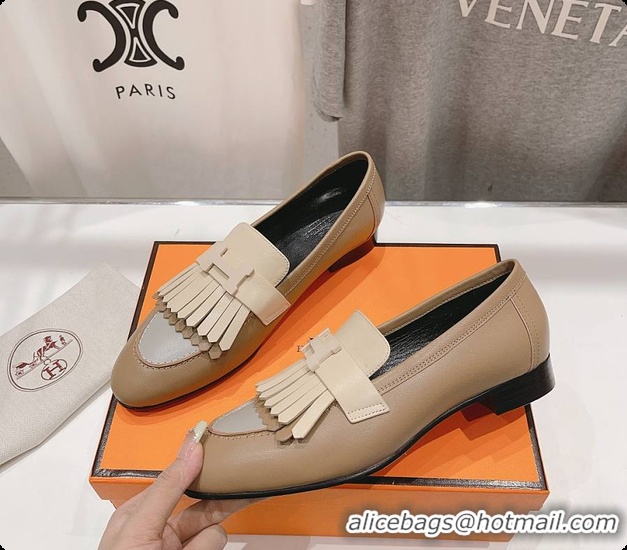 Cheap Price Hermes Kelly Royal Loafer Beige 60702305