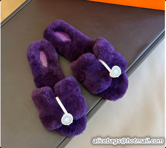 Best Price Hermes Oran Sandal Violet Foncé 60702307