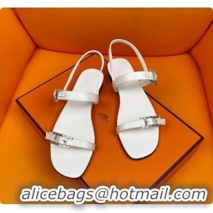 Buy Discount Hermes Sandals White 60702311