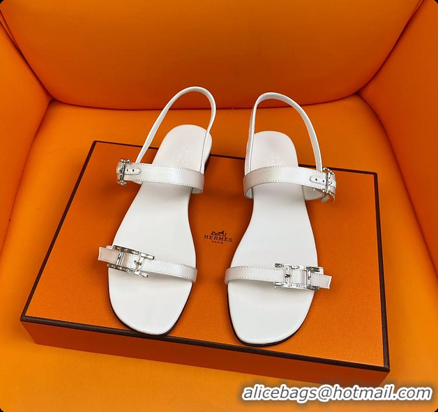 Buy Discount Hermes Sandals White 60702311