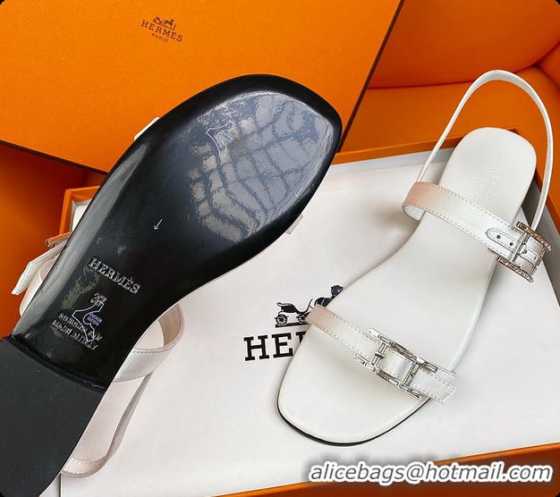 Buy Discount Hermes Sandals White 60702311
