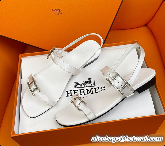 Buy Discount Hermes Sandals White 60702311