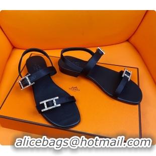 Good Looking Hermes Sandals Black 60702311
