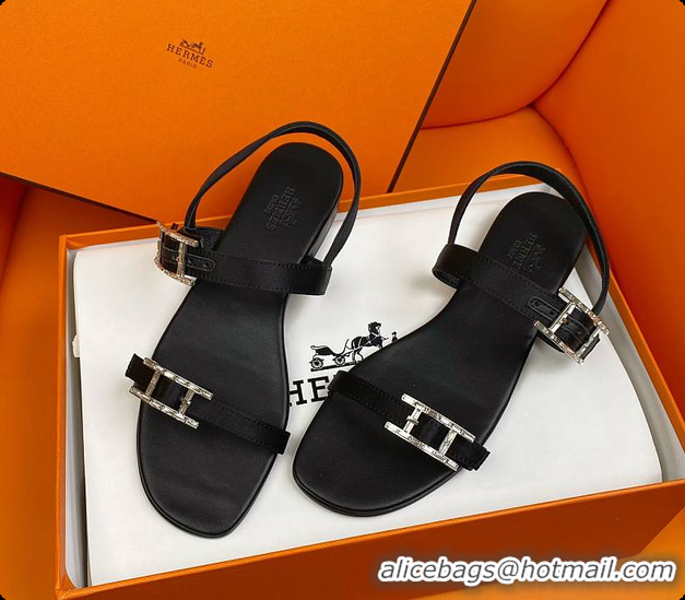 Good Looking Hermes Sandals Black 60702311