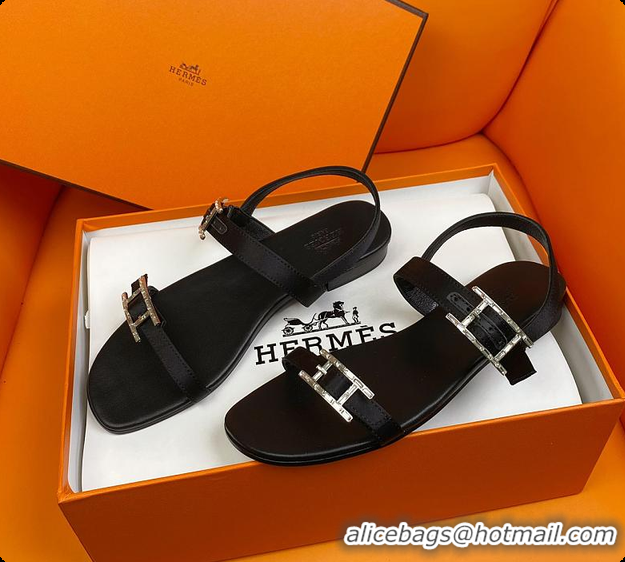 Good Looking Hermes Sandals Black 60702311