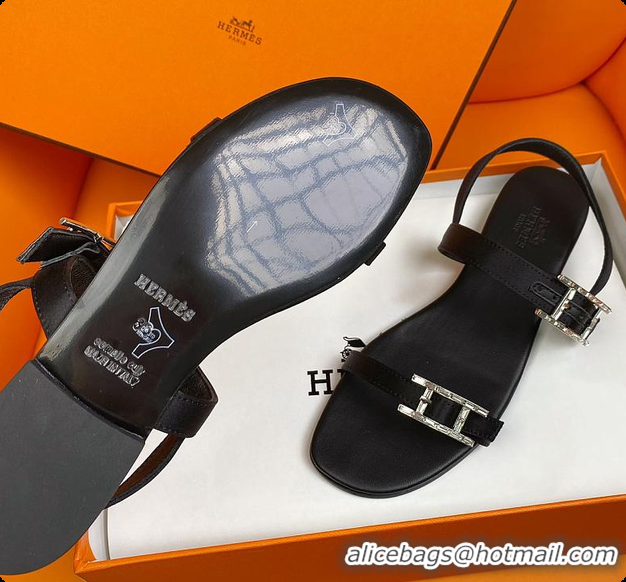 Good Looking Hermes Sandals Black 60702311