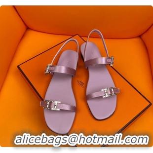 Pretty Style Hermes Sandals Purple 60702311