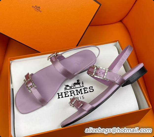 Pretty Style Hermes Sandals Purple 60702311