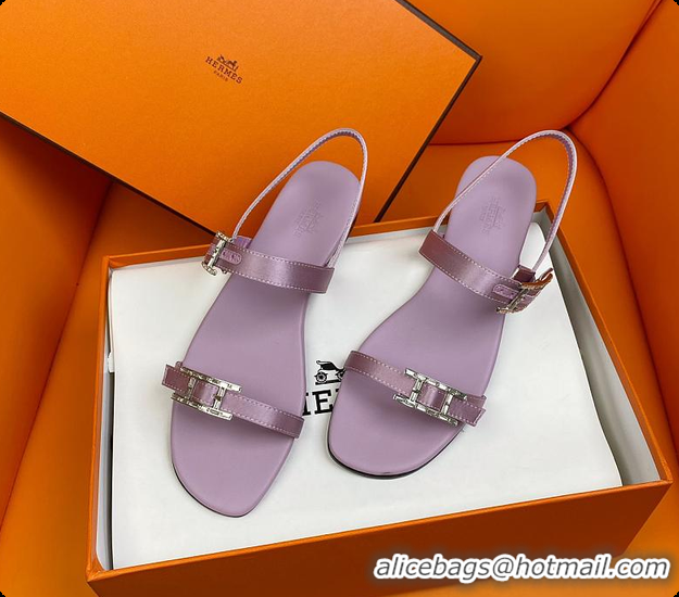 Pretty Style Hermes Sandals Purple 60702311