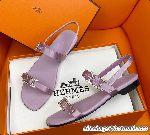 Pretty Style Hermes Sandals Purple 60702311