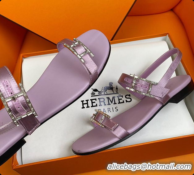 Pretty Style Hermes Sandals Purple 60702311