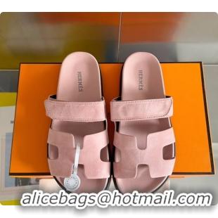Best Grade Hermes Epsom Sandals Rose 60702312