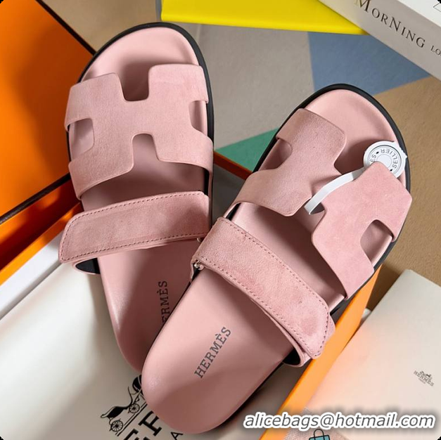 Best Grade Hermes Epsom Sandals Rose 60702312
