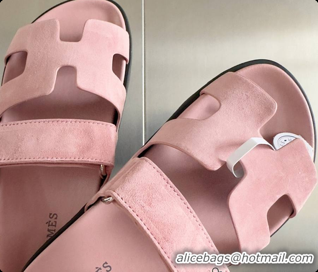 Best Grade Hermes Epsom Sandals Rose 60702312