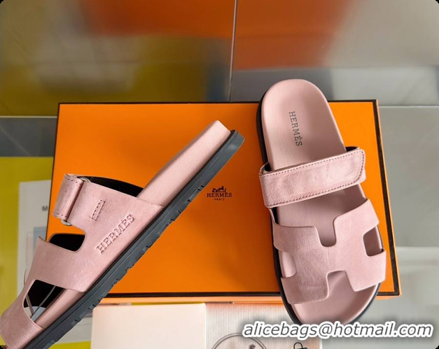 Best Grade Hermes Epsom Sandals Rose 60702312