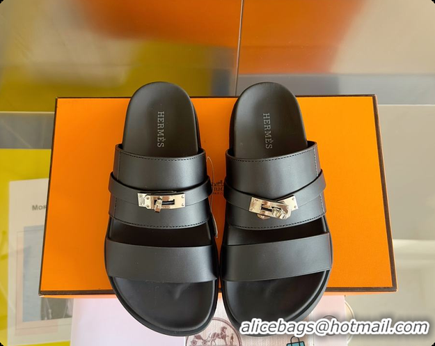 Pretty Style Hermes Jackson Sandal Black 60702313