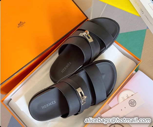 Pretty Style Hermes Jackson Sandal Black 60702313