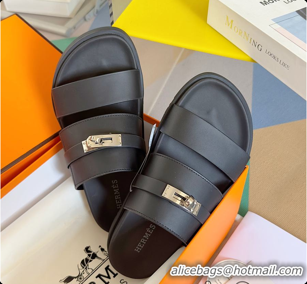 Pretty Style Hermes Jackson Sandal Black 60702313