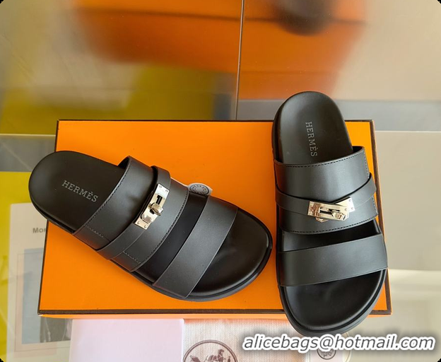 Pretty Style Hermes Jackson Sandal Black 60702313