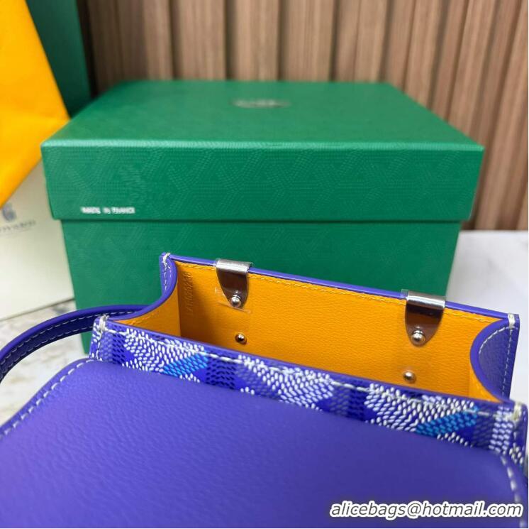 Promotional Goyard Goyardine Canvas Saigon Structure Nano Palladium Hardware 8006 Multicolored Blueberry Purple