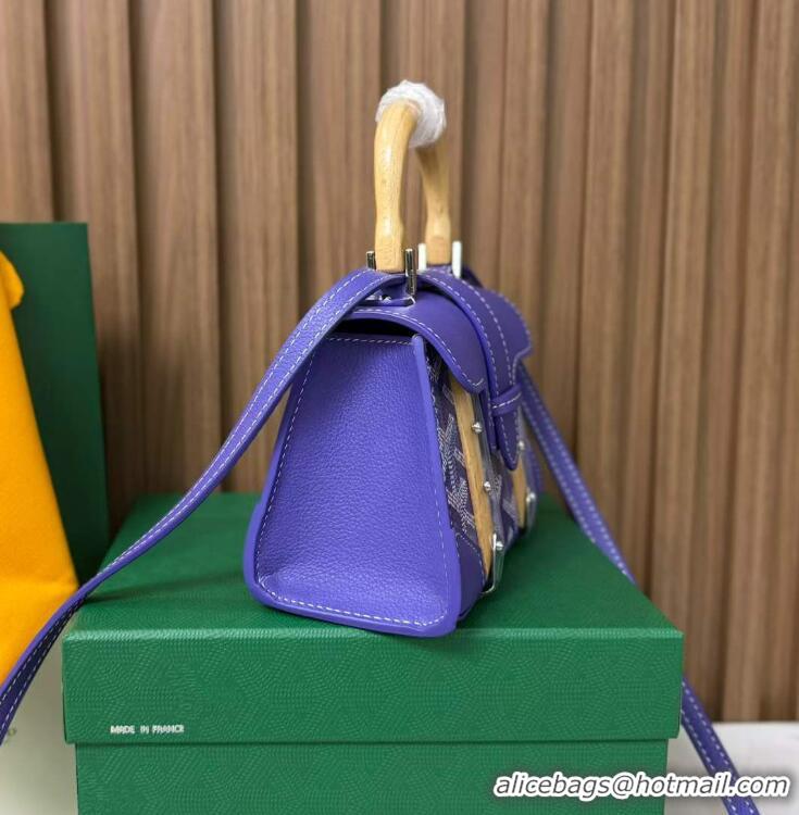 Promotional Goyard Goyardine Canvas Saigon Structure Nano Palladium Hardware 8006 Multicolored Blueberry Purple