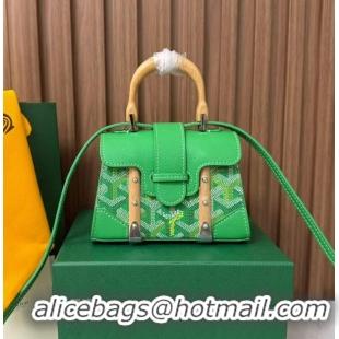 Shop Grade Goyard Goyardine Canvas Saigon Structure Nano Palladium Hardware 8006 Multicolored Meadow Green