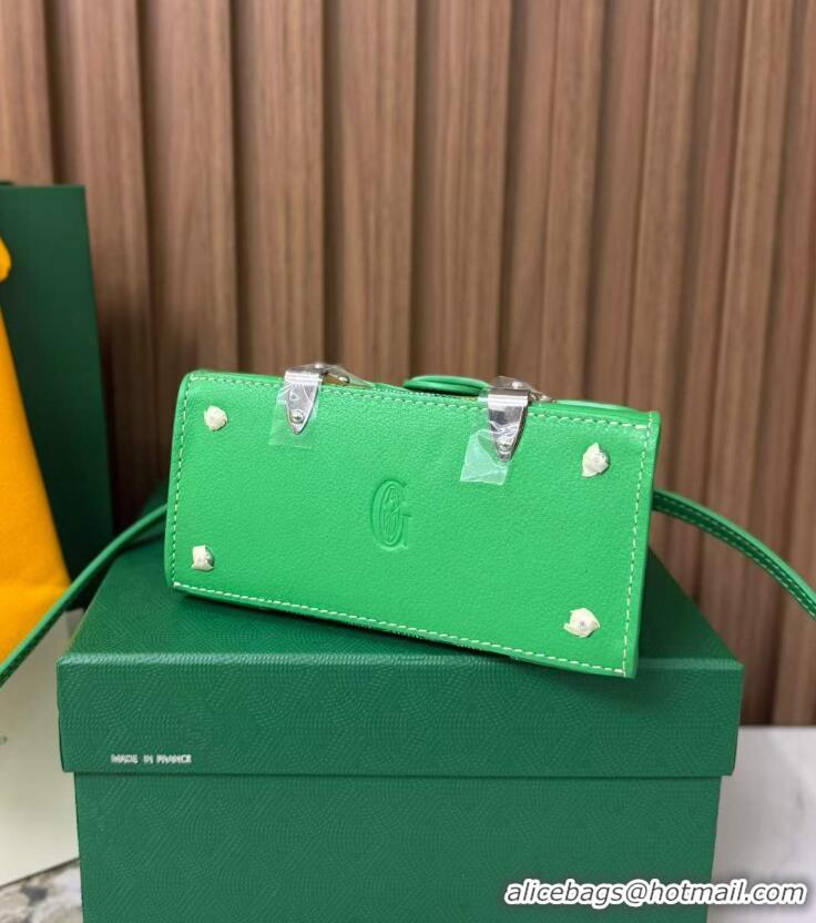 Shop Grade Goyard Goyardine Canvas Saigon Structure Nano Palladium Hardware 8006 Multicolored Meadow Green