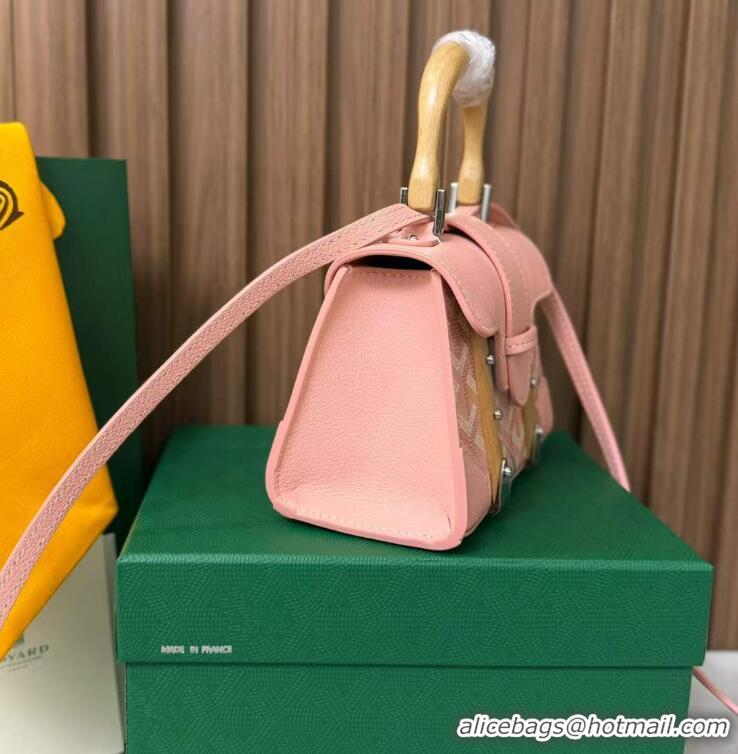 Well Crafted Goyard Goyardine Canvas Saigon Structure Nano Palladium Hardware 8006 Multicolored Powder Pink