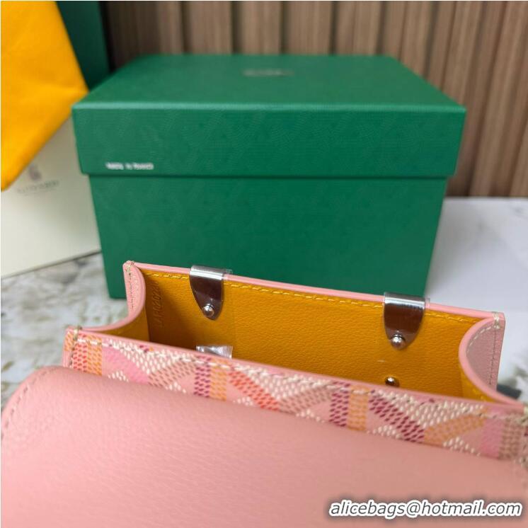 Well Crafted Goyard Goyardine Canvas Saigon Structure Nano Palladium Hardware 8006 Multicolored Powder Pink