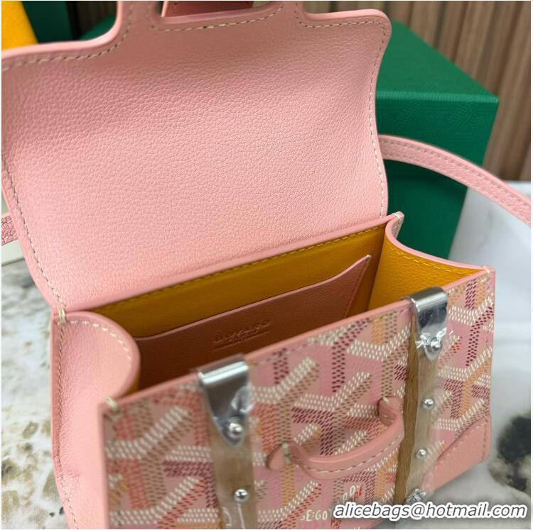 Well Crafted Goyard Goyardine Canvas Saigon Structure Nano Palladium Hardware 8006 Multicolored Powder Pink