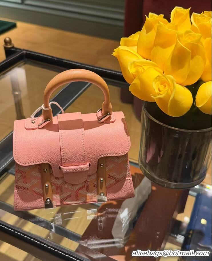 Well Crafted Goyard Goyardine Canvas Saigon Structure Nano Palladium Hardware 8006 Multicolored Powder Pink