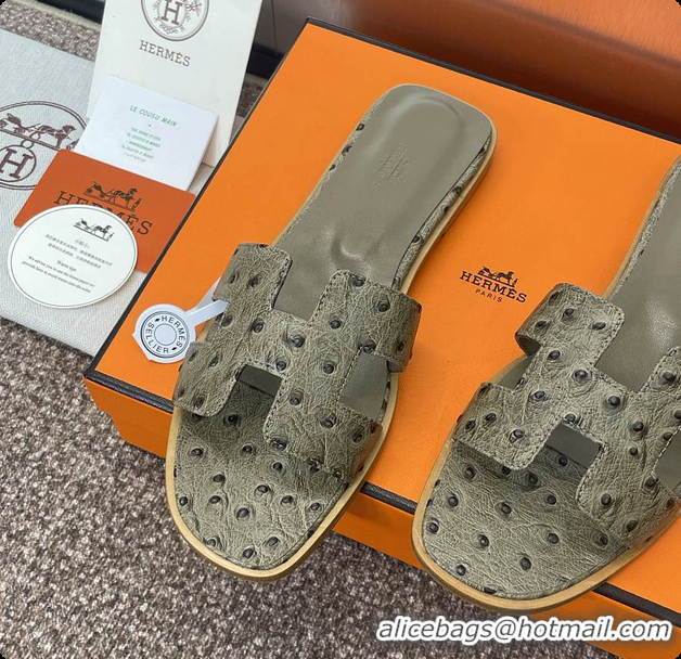 Popular Style Hermes Oran sandal Loden 60702401