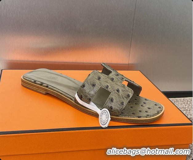 Popular Style Hermes Oran sandal Loden 60702401
